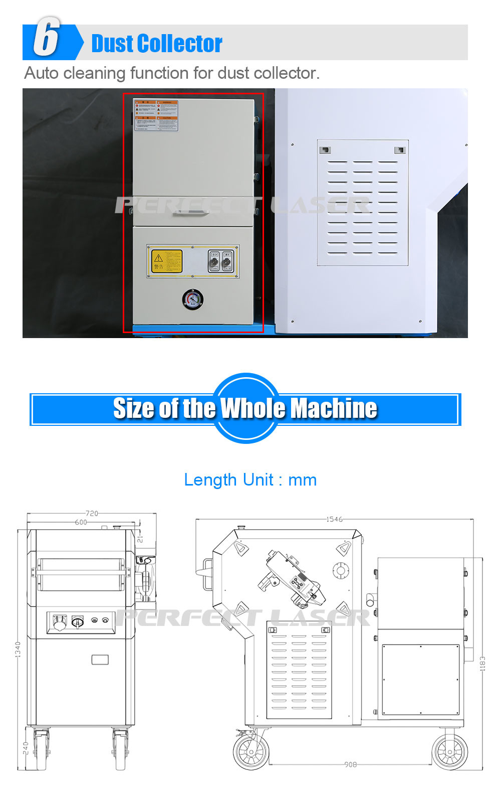 Air Cooled 550W Raycus 1064nm Laser Cleaning Machine For Metal