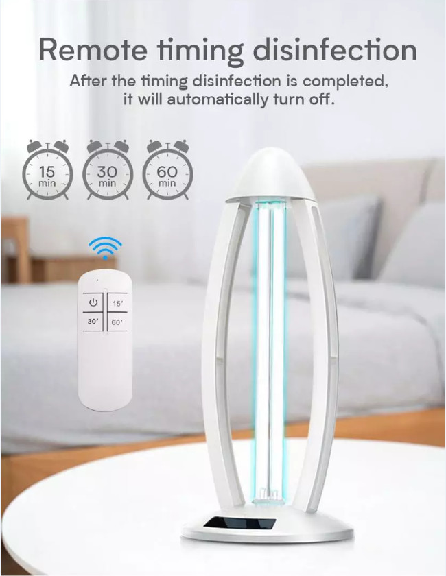 Clear Quartz Glass Tube UVC Disinfection Lamp / Office Ultraviolet Sterilization Lamp