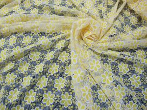 Quality Printed Cotton Charming Polyester Lace Fabric with Allover Lace for Lady Garment(CY-DK0021) wholesale