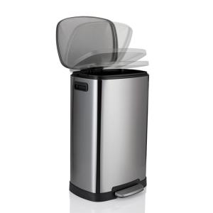 Quality Anti Fingerprint Stainless Steel 13 Gallon Trash Can wholesale