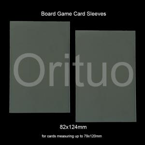 Quality Clear Cpp Playing Large Card Sleeves 82x124mm For Board Game SGS wholesale