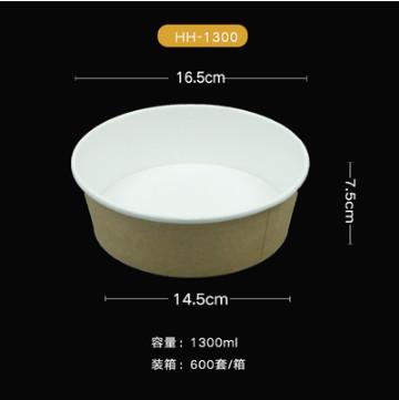 kraft ripple paper bowl with lid large disposable paper bowls paper ice cream