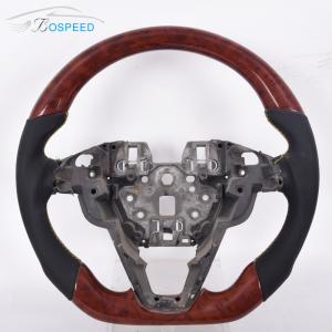 Quality Custom Mahogany Ford Carbon Fiber Steering Wheel Smooth Leather F150 wholesale
