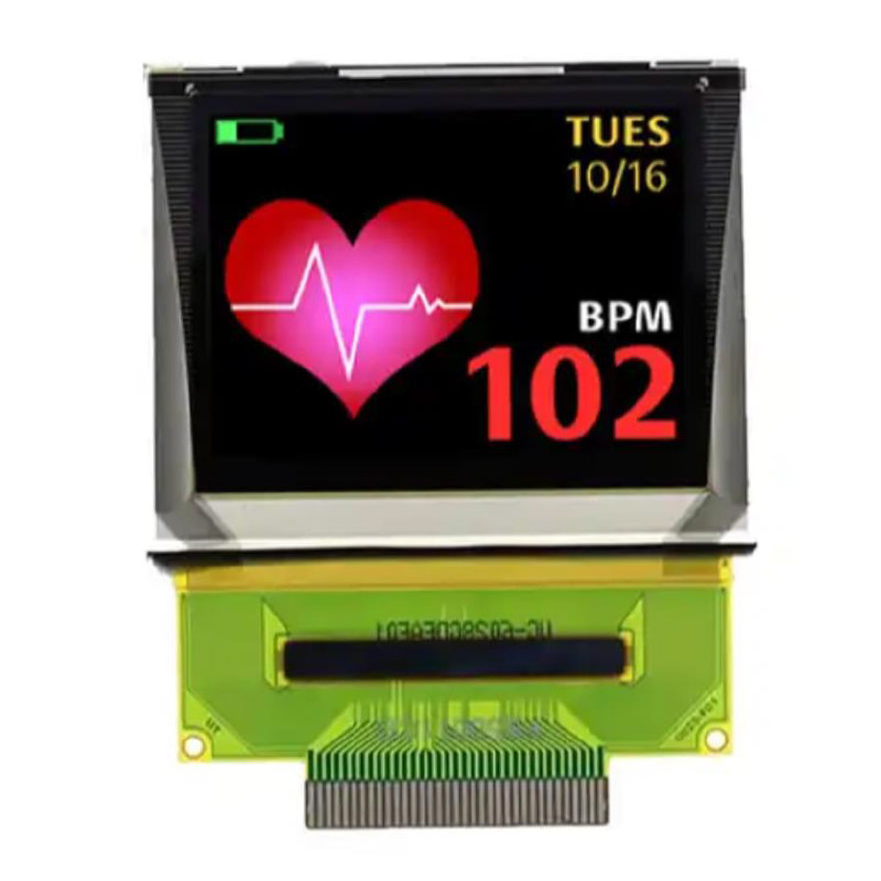 Full Color 1.45 Inch AMOLED Display UG-6028GDEEF01 SSD1333 Controller 160x128 Passive Matrix 30 Pins ZIF Connection For Medical Device