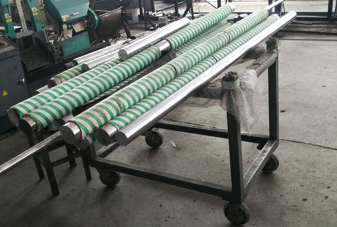 CK45 Induction Hardened Rod / Bar , Hydraulic Cylinder Hard Chrome Plated Piston Rod