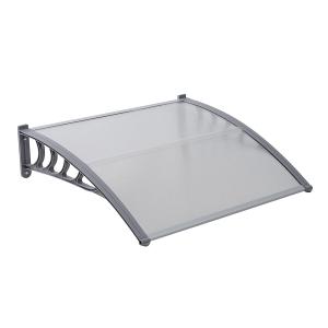 Clear Color PC Door Canopy , Hollow Polycarbonate Sheet Window Awnings Long Lifespan