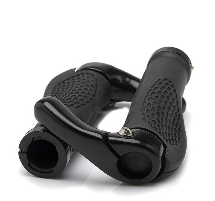 Mountain Bike Spare Parts Rubber Aluminum 225cm Bike Horn Grips