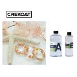 Low Odor Art Jewelry Epoxy Resin Fast Curing Crystal Clear Glass Like Finish