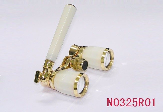 Antique Zoom Binoculars Glasses , Vintage Opera Glasses With Handle