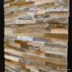 Natural Stone Wall Cladding With Cement Backed High Temperature Resistant