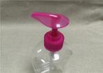 High Viscosity Liquid Lotion Pump Dispenser Rose Red Ribbed / Smooth Closure