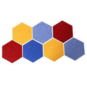 Quality Customized Hexagonal Acoustic Panels Polyester Fiber Sound Proof wholesale