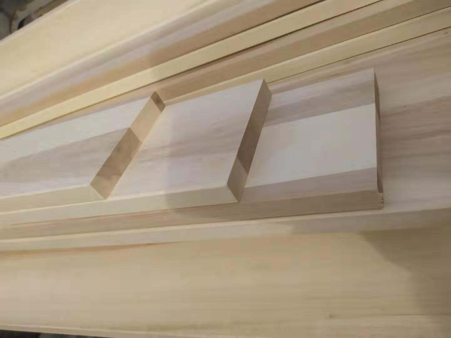 FSC Certified Wood Poplar Paulownia Bed Slats For Solid Wooden Bed Frame