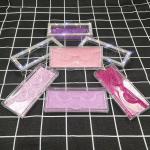 Custom Recyclable Glitter Flip Eyelash Paper Packaging Box hot foil