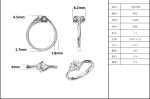 Women 3 Carat Natural Moissanite Ring Gemstone Wedding Promise Engagement