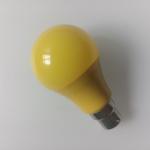 Bright Yellow Cover LED Bulb Light with E27 Socket, Anti-UV and Anti-Mosquito