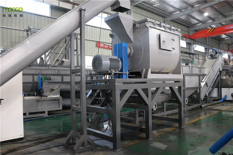 300-1000kg/H Agricultural Film Recycling Machine HDPE Pelletizing