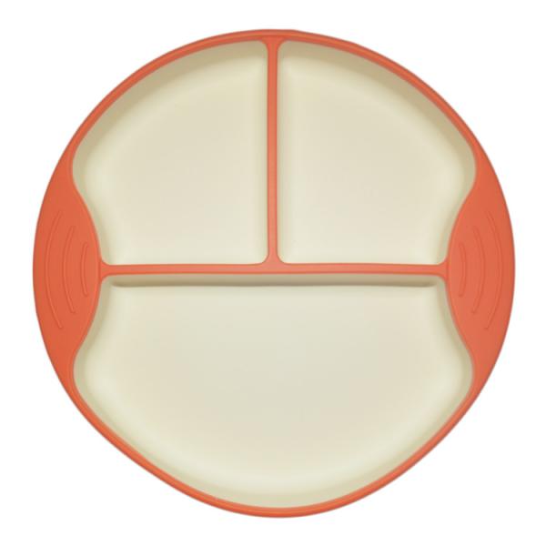 2-6 Months Cartoon Design Baby Silicone Products Plate Safe Soft For Infants /