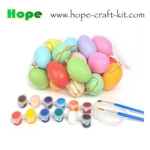 Quality Assorted colors Plastic Easter eggs Gachapon Eggs surprise eggs Gacha Ball With 4 Colours Water Color Pen for kids DIY wholesale