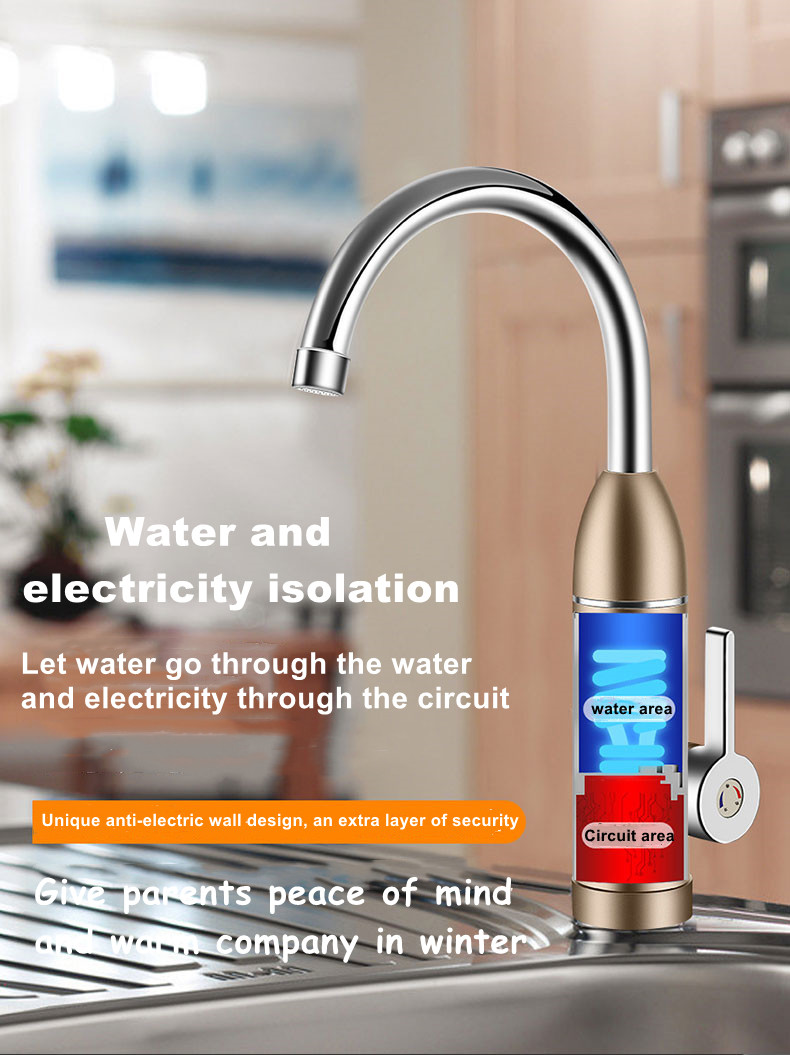 304 Stainless Kitchen Instant Hot Water Tap 3S Electric Fast Heater