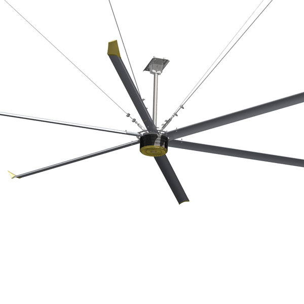 0.6KW Cooling Function Energy 4.2M PMSM HVLS Ceiling Fans for Air Cooling in Restaurant and Food Court Center Cooling Exhuast