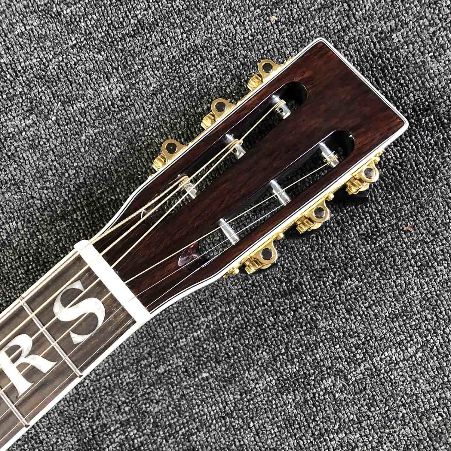 Custom Grand Jimmie Rodgers 000-45s All Solid Wood Acoustic Guitar Ebony Fingerboard Abalone Binding Accept Customized