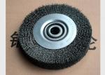 Hardened Steel Crimped Wire Wheel Brush , Bench Round Wire Brush Wheel