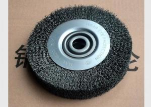 Quality Hardened Steel Crimped Wire Wheel Brush , Bench Round Wire Brush Wheel wholesale