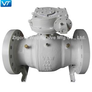 Quality 600LB 10 Inch Top Entry Trunnion Ball Valve WCB 3 Pieces Carbon Steel wholesale