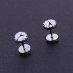 Wholesale Stainless Steel Clock Logo Fake Ear Piercing,Cheater Ear Piercing
