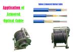 Stranded Loose Tube Armored Double Jacket Mining Optical Fibre Cable 4 Core