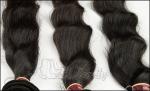 Long Wavy Remy Brazilian Virgin Human Hair Extensions Natural Black