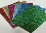 Eco Friendly Craft A4 Size Pu Glitter Fabric Sheet Metallic Glitter Fabric