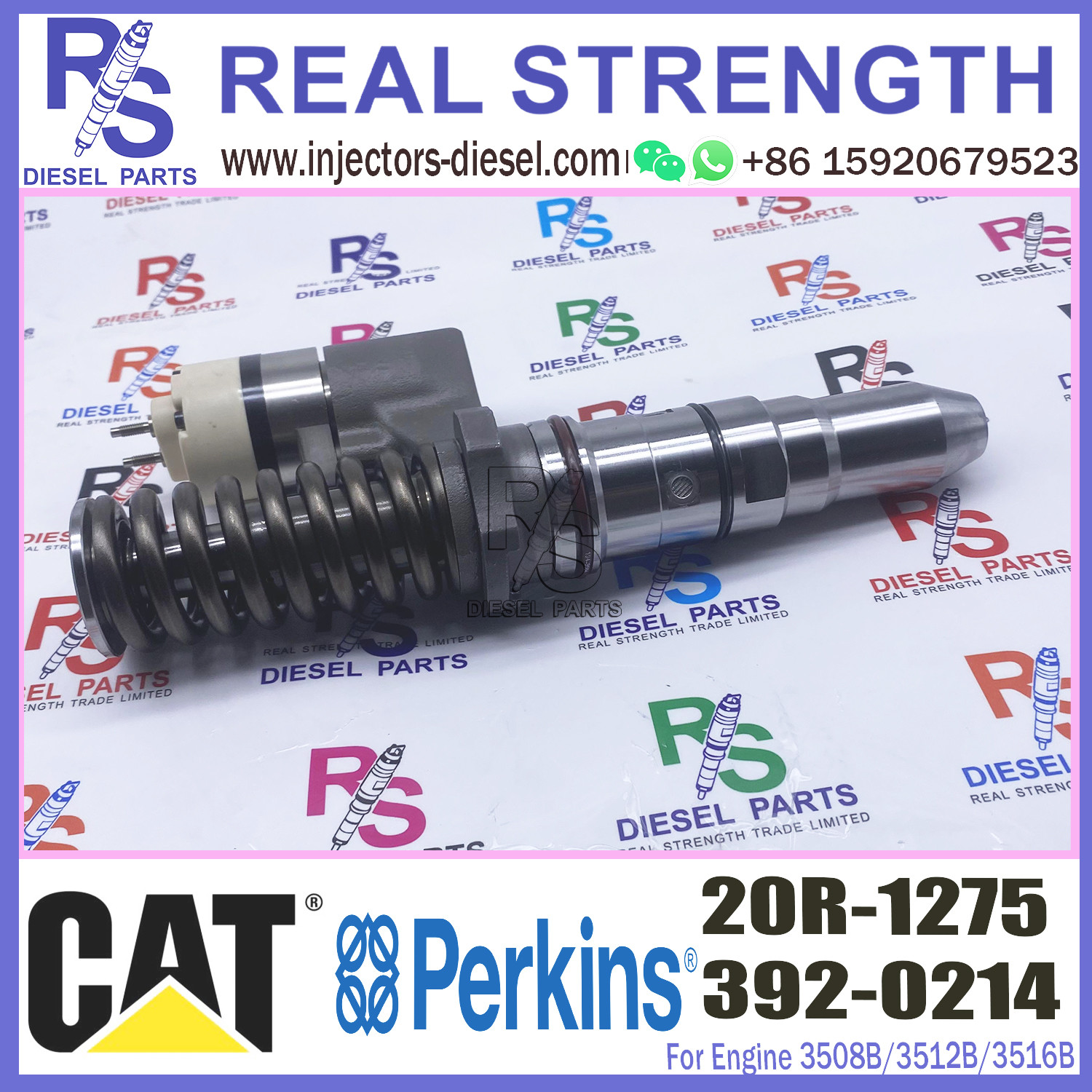 Diesel Engine Injector 392-6214 20R-1275 386-1766 For Cat 3508B/3512B/3516B Common Rail
