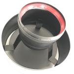 Easy Install Wood Stove Pipe Rain Cap Black Carbon Steel Free Standing