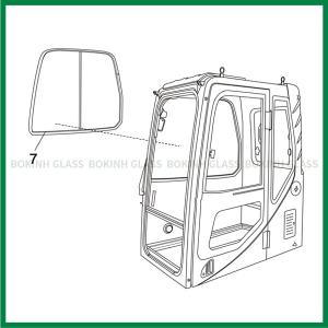 Quality VOLVO CASE Custom Windshield Glass KATO Mini Digger Glass Replacement wholesale
