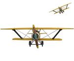 PU Leather Resin Vintage Airplane Model Plywood Frame For Decor Decoration