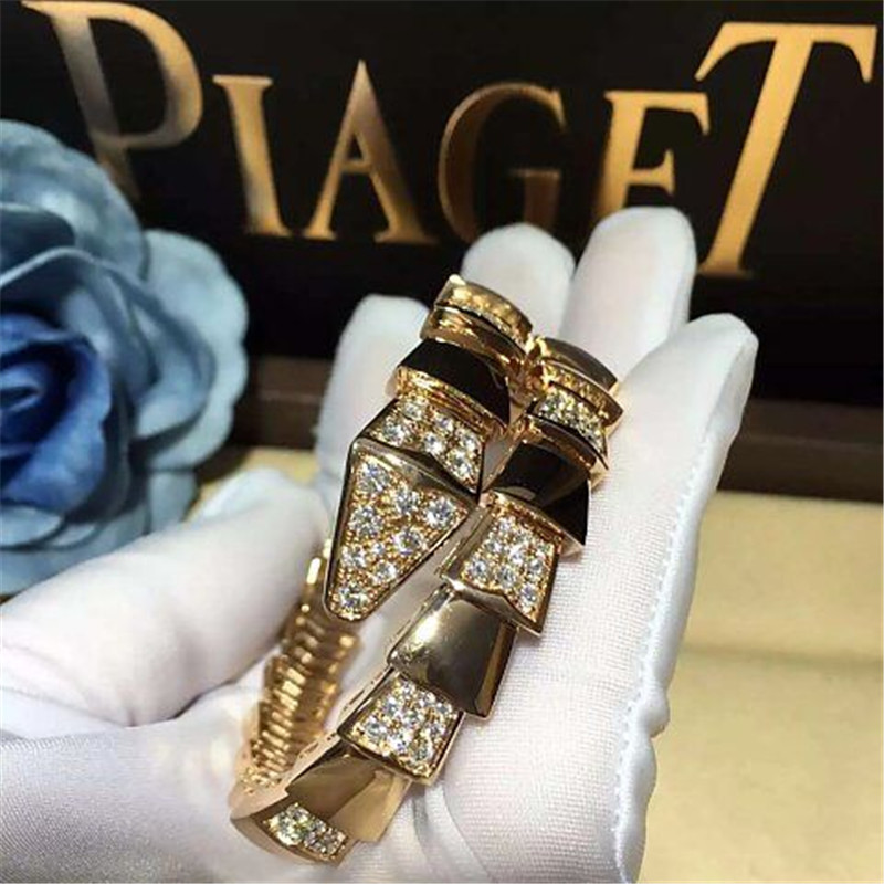 Bi diamond snake Bracelet 18k gold white gold yellow gold rose gold diamond Bracelet Jewelry factory in Shenzhen, China