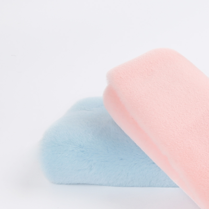 Knitted Type Tricot 100% Polyester Very Soft Big Weight 20-25mm Rabbit Fur Fabric