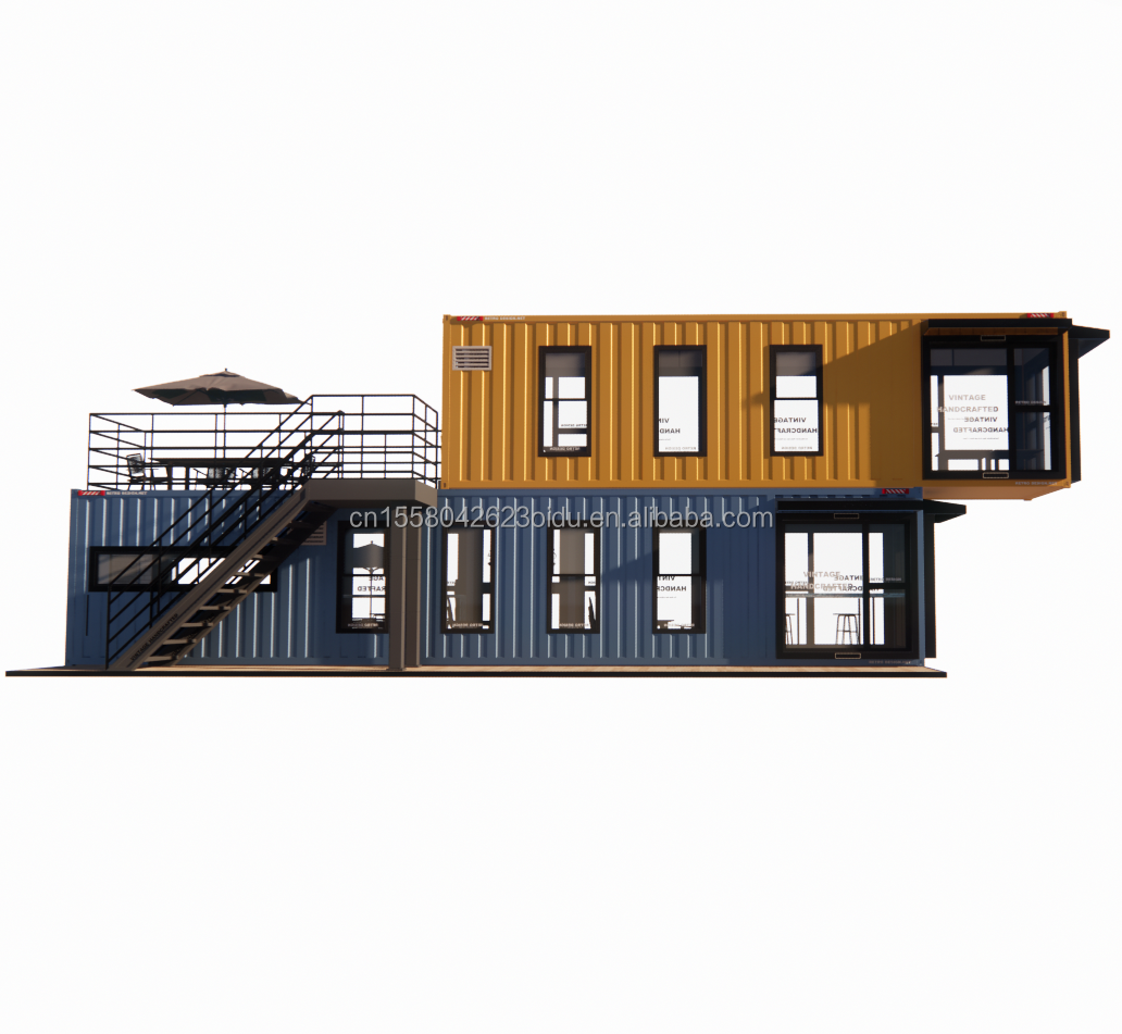 Galvanized Steel Bending Container Design Coffee Bar House Mobile Shop Container Restaurant
