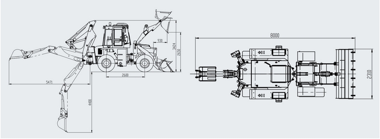 XCMG WZ30-25 2.5Ton Chinese new rc backhoe wheel loader  excavator with price for sale China machine