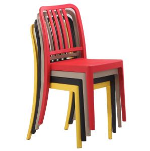 Quality Contemporary Design Stackable Full PP Resin Plastic Dining Chair for Banquet and Outdoor Indoor Durable wholesale