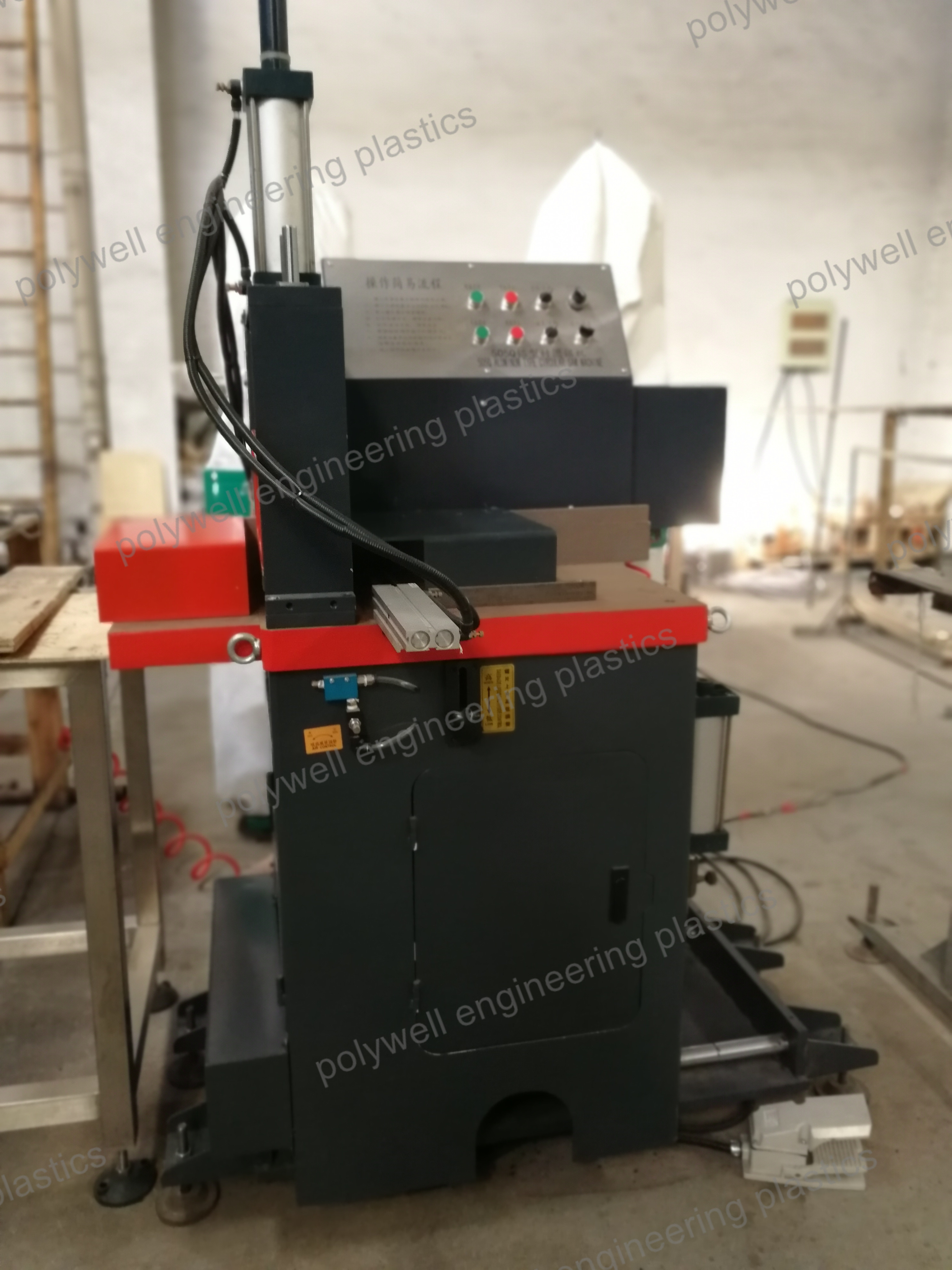 380V Aluminium Profile Cutter With Circular Saw For Plastic Bar Band