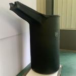 Smooth Chemical Resistant Gold Melting Crucible 150kg Cylindrical Graphite