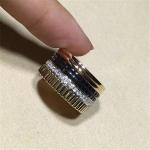 Jewelry factory in Shenzhen, China Br wide ring 18k white gold yellow gold rose
