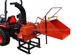Quality 8 Inch Pto Powered Chipper , 2 Cutting Knives Pto Wood Chipper For Compact Tractor wholesale