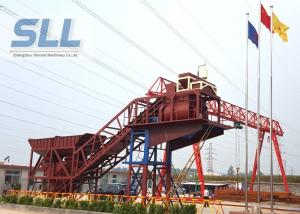 Quality Mobile Ready Mix Concrete Plant / Portable Cement Plant Customized Color wholesale