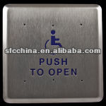 Metal Anti theft 4.75" square push to open or push to exit switch for door,Automatic Handicap Button Door Opener