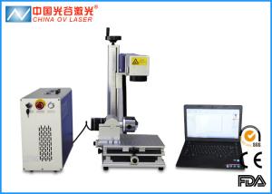 Quality Metal Tube and Steel Cup Fiber Laser Marking Machine with 80mm Rotary Device wholesale