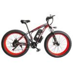 Fat Tire Electric Bike 350W Motor 13AH Lithium Battery SMLRO XDC600 26x4.0 inch
